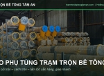 Kho Phụ Tùng Trạm Trộn Bê Tông: Vít Tải, Cối Trộn, Cánh Trộn